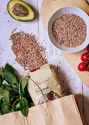 Condiments & Sauces: 400g Sachets Ukrainian Buckwheat Groats Roasted Kasha GMO Free (4x100g) Grechka