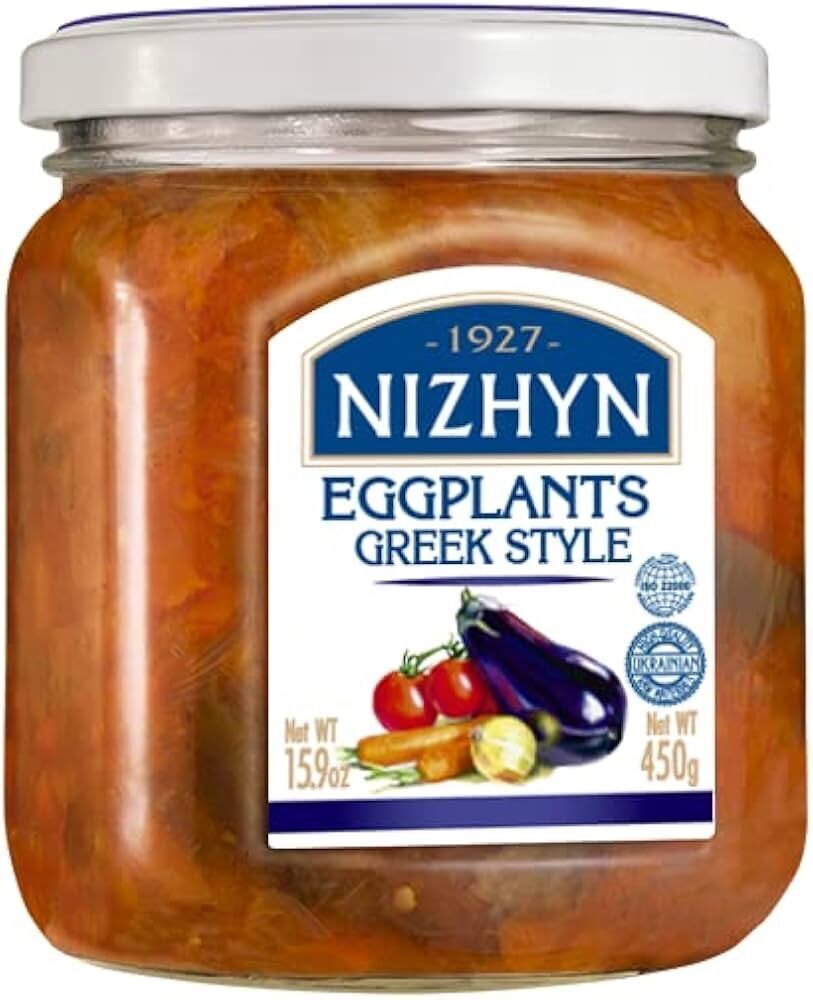 Condiments & Sauces: 450g Ukrainian Roasted Greek Style Eggplant Spread Baklazhan Po Gretsky