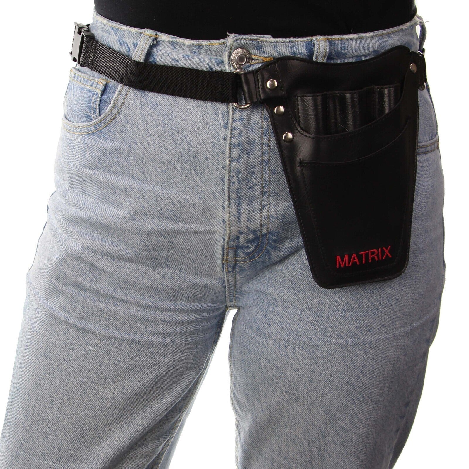 Spas & Accessories: MATRIX Leather Tool Belt Barber Hairdressing Pouch Scissor Waist Pouch Bag