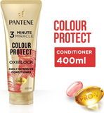 Shampoo & Conditioner: 3x Pantene 400ml 3 Minute Miracle Colour w Oxiblock Intensive Conditioner