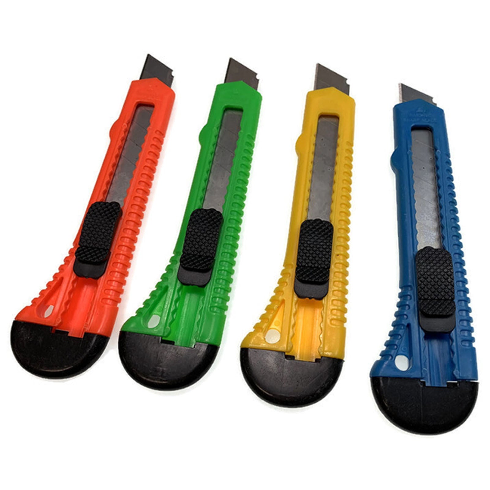 Gardening Tools: 4pcs BOX CUTTER Knife Retractable Blade Utility Razor Durable Opener 10.8mm