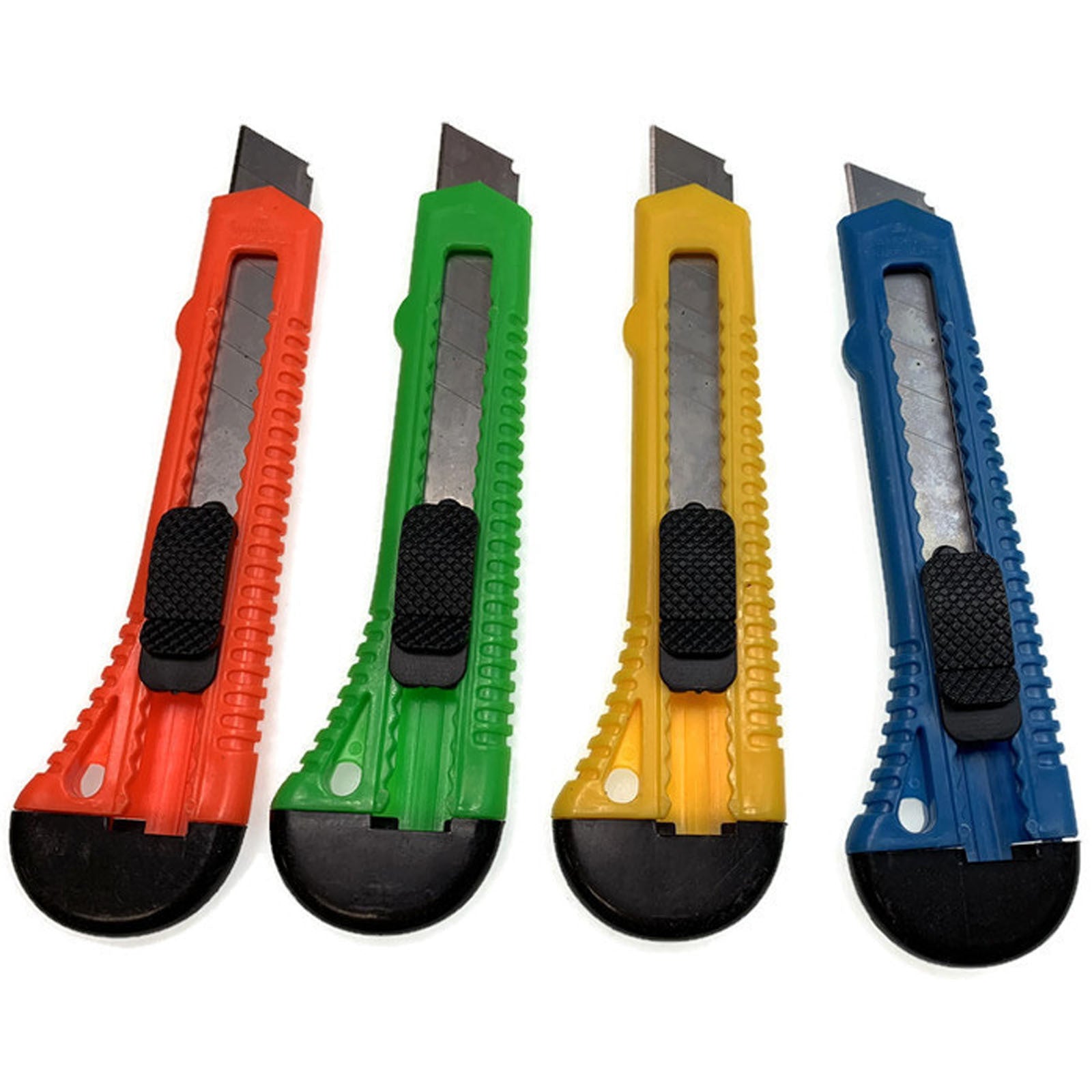 Gardening Tools: 4pcs BOX CUTTER Knife Retractable Blade Utility Razor Durable Opener 10.8mm