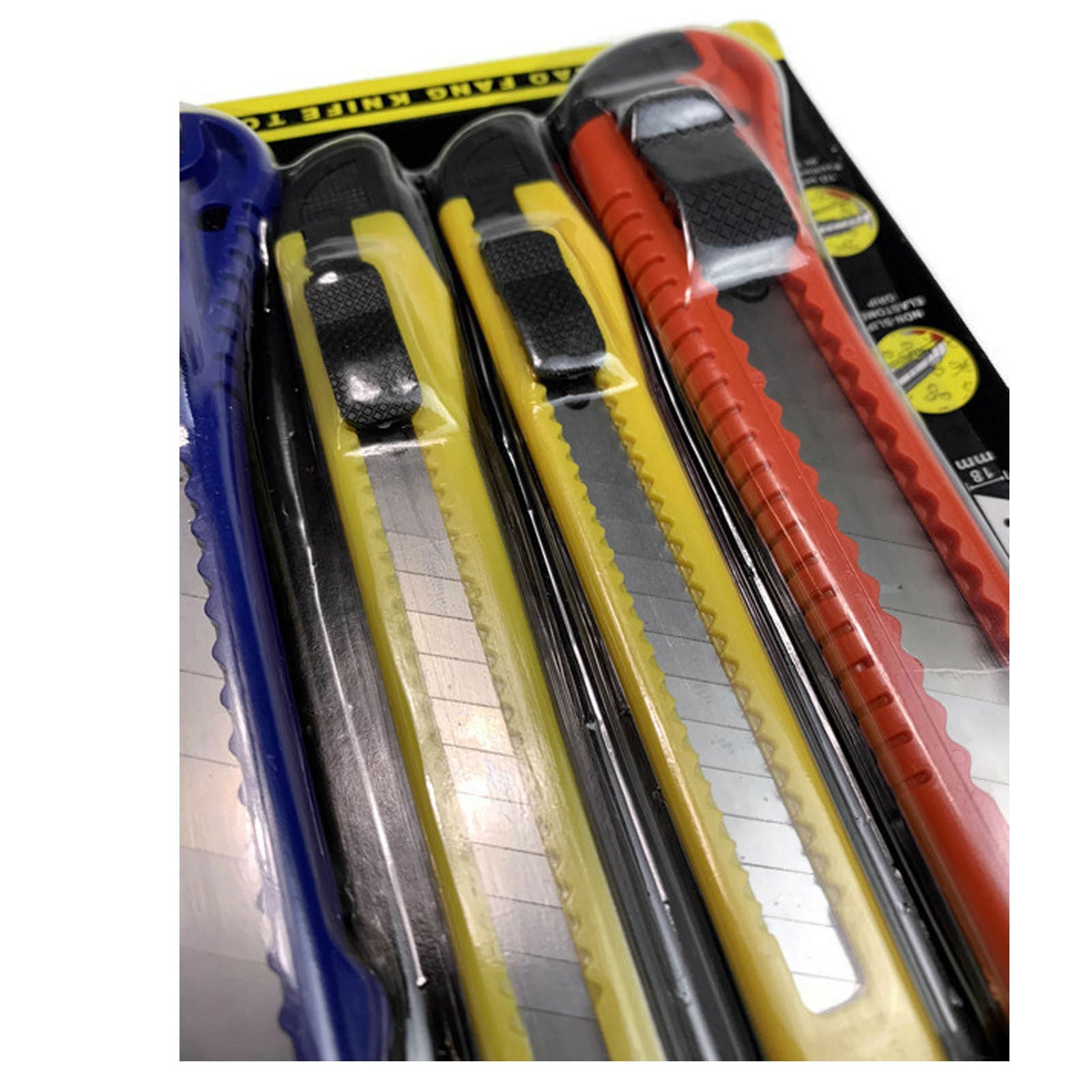 Gardening Tools: 4pcs BOX CUTTER Knife Retractable Blade Snap Off Razor Durable Opener 18mm