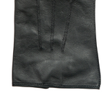 Men's Accessories: Dents Mens Sandhurst Three-Point Leather Unlined Officers Gloves in Black - 7.5