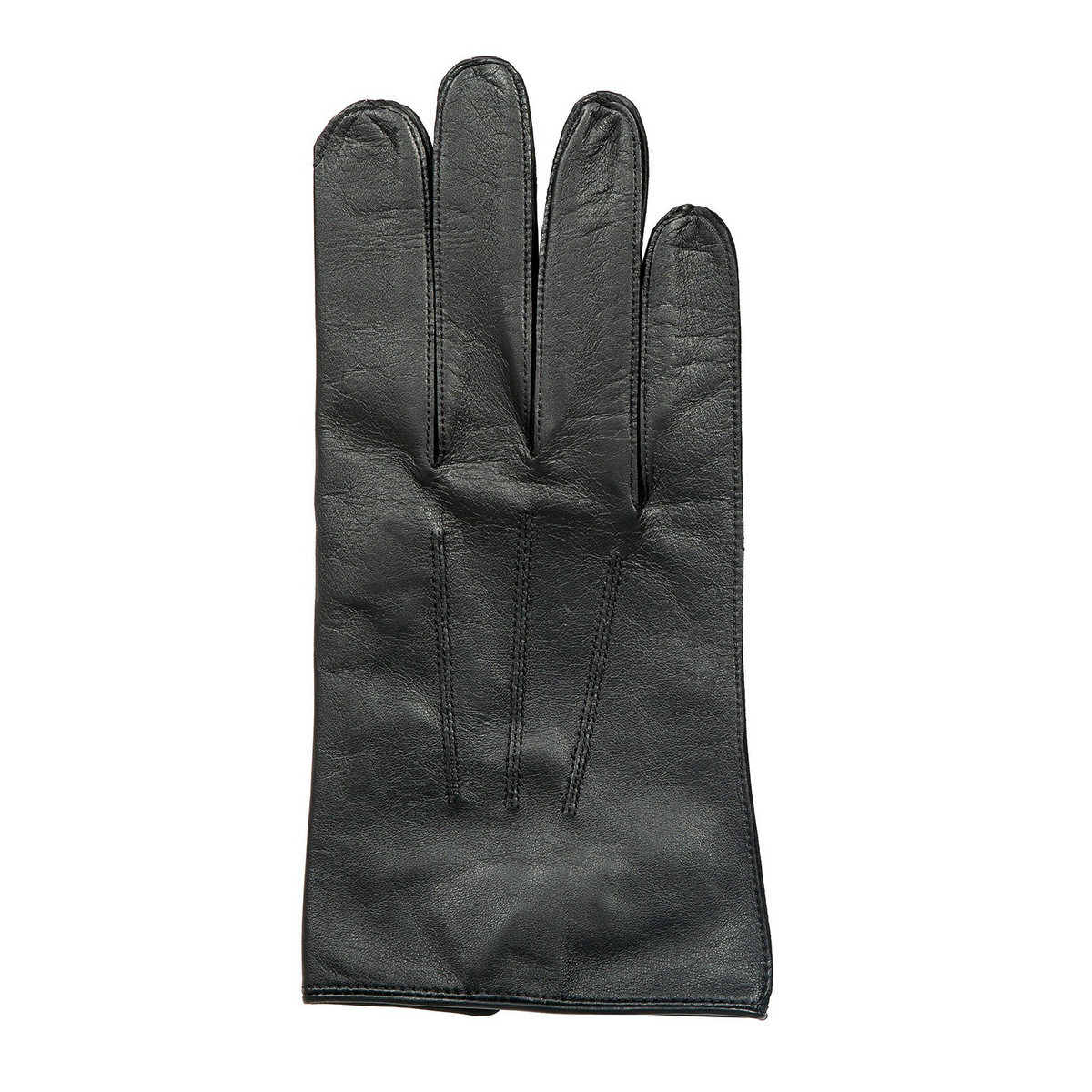 Dents Mens Sandhurst Three-Point Leather Unlined Officers Gloves in Black - 7.5