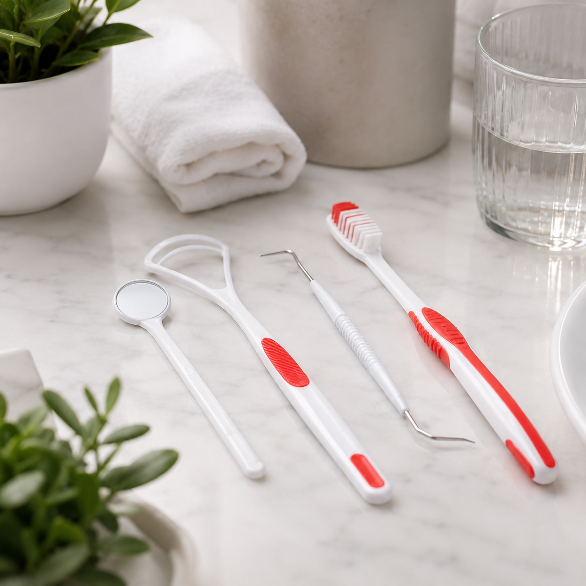 4pcs Oral Care Kit Dental Care Kit Teeth Hygiene Tool set