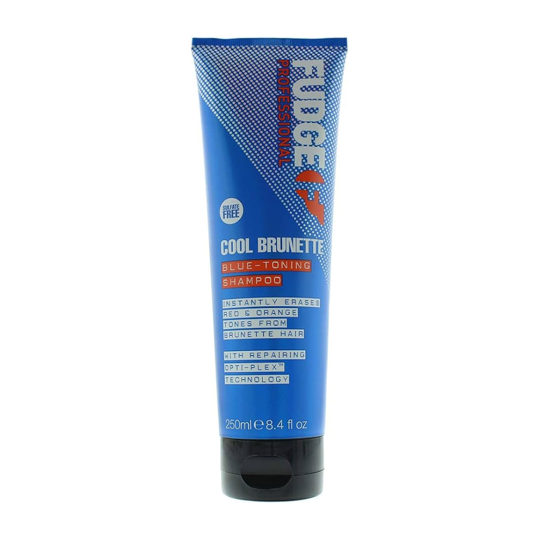 Shampoo & Conditioner: Fudge 250ml Blue Toning Shampoo - Erases Red & Orange from Cool Brunette Hair