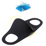 Work Safety Protective Equipment: SUMMER Reusable Breathable Face Mask Mouth Mask Anti Dust Haze Protective in Black
