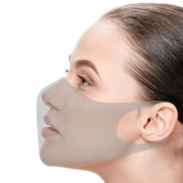 Work Safety Protective Equipment: SUMMER Reusable Breathable Face Mask Mouth Mask Anti Dust Haze Protective in Black
