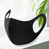 Work Safety Protective Equipment: SUMMER Reusable Breathable Face Mask Mouth Mask Anti Dust Haze Protective in Black