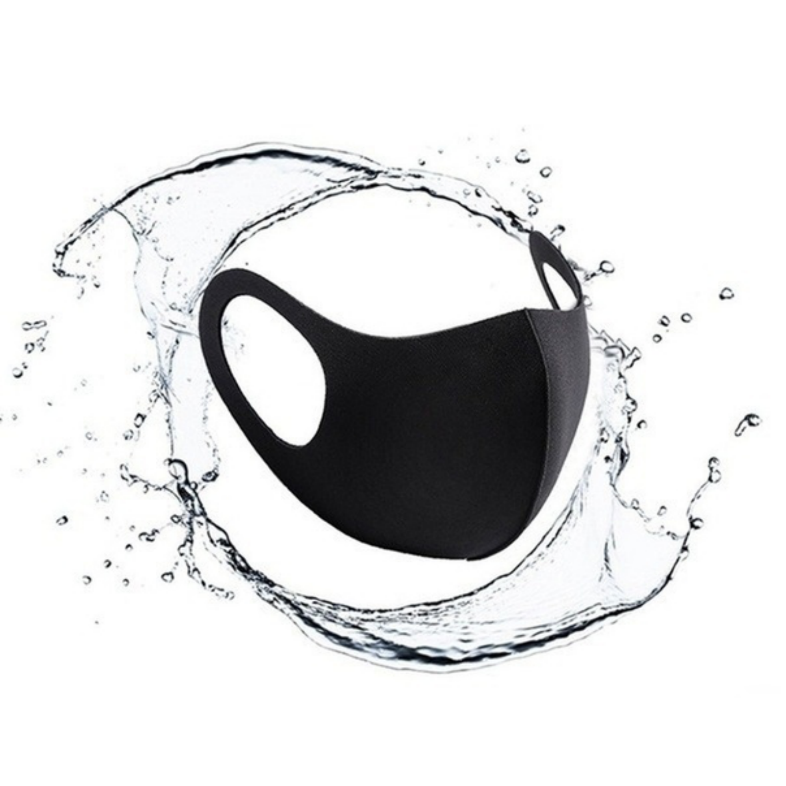 Work Safety Protective Equipment: SUMMER Reusable Breathable Face Mask Mouth Mask Anti Dust Haze Protective in Black