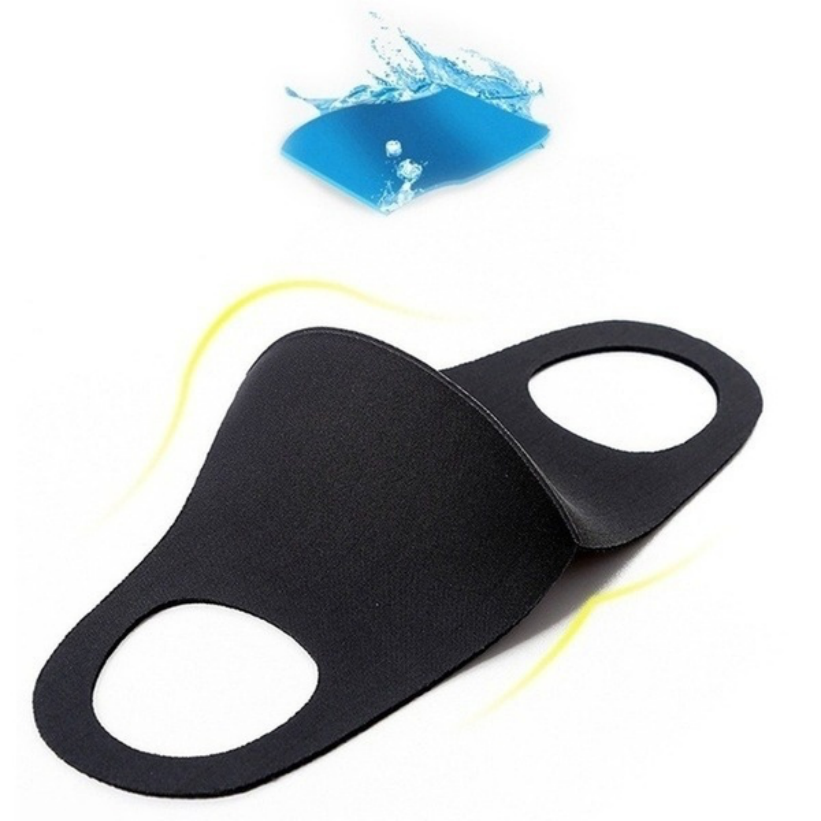 Work Safety Protective Equipment: SUMMER Reusable Breathable Face Mask Mouth Mask Anti Dust Haze Protective in Black