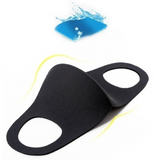 Work Safety Protective Equipment: SUMMER Reusable Breathable Face Mask Mouth Mask Anti Dust Haze Protective in Black