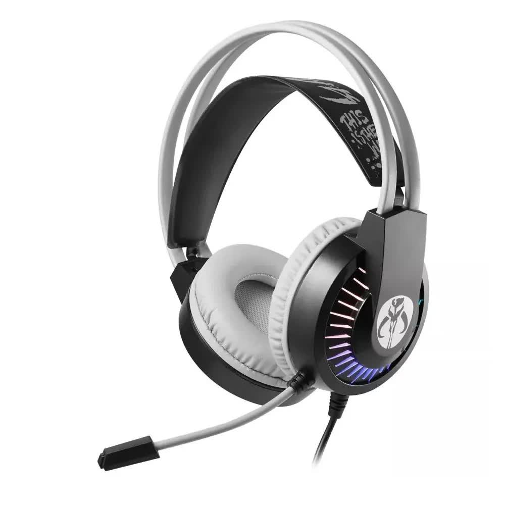 Star Wars the Mandalorian Gaming Headset Headphones Earphones with Microphone