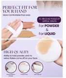 Makeup Brushes: 4.5" Jumbo Extra Large Powder Puff 100% Pure Cotton Soft Fluffy Washable For Makeup