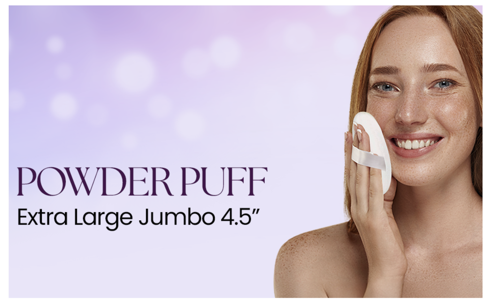 Makeup Brushes: 4.5" Jumbo Extra Large Powder Puff 100% Pure Cotton Soft Fluffy Washable For Makeup