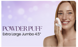 Makeup Brushes: 4.5" Jumbo Extra Large Powder Puff 100% Pure Cotton Soft Fluffy Washable For Makeup