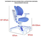 Kid's Tables, Chairs & Seats: Ergonomic Children Kids Study Chair Set Height Adjustable - Pink