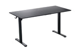 140 x 70cm Electric Standing Desk Height Adjustable Motorised Electric Sit Stand in Black