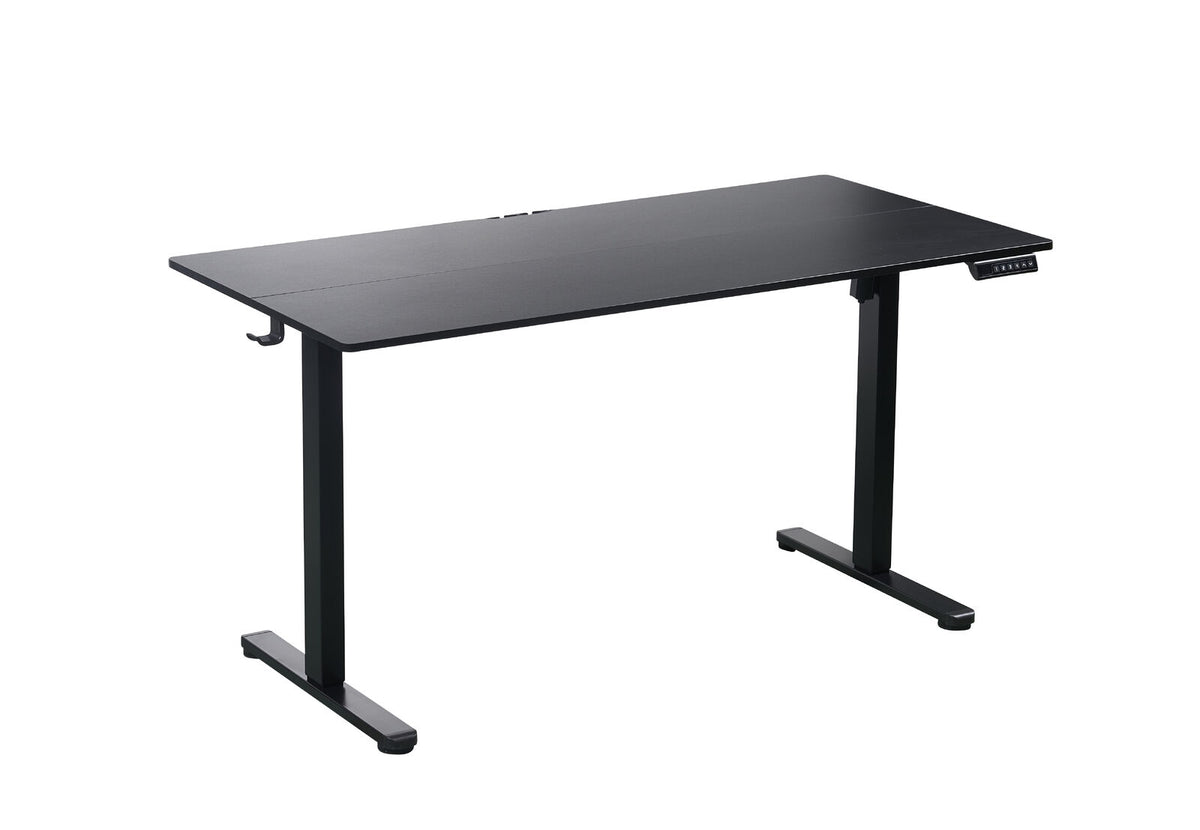Ergonomic Kids Study Chair & Adjustable Electric Standing Desk Set â€“ Blue Chair & Black Desk