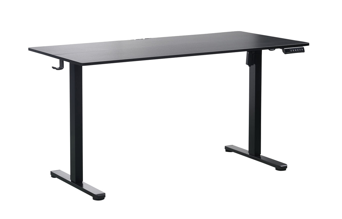 Ergonomic Kids Study Chair & Adjustable Electric Standing Desk Set â€“ Blue Chair & Black Desk