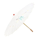 6x PARASOL UMBRELLA Chinese Japanese Bamboo Flower Pattern 80cm Large BULK - Assorted Colour Pack