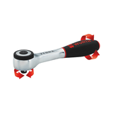 Gardening Tools: Wurth 1/4" Reversible Ratchet Wrench 360 Degree Twist Handle Chrome Vanadium 135mm