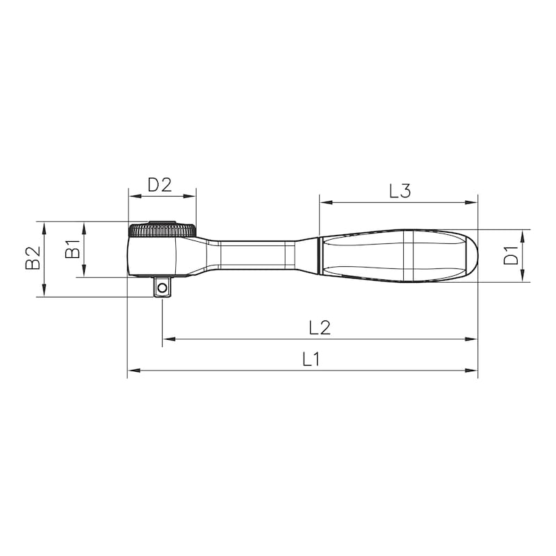 Gardening Tools: Wurth 1/4" Reversible Ratchet Wrench 360 Degree Twist Handle Chrome Vanadium 135mm