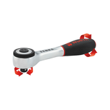 Gardening Tools: Wurth 3/8" Reversible Ratchet Wrench 360° Twist Handle Chrome Vanadium 175mm DIN 3122