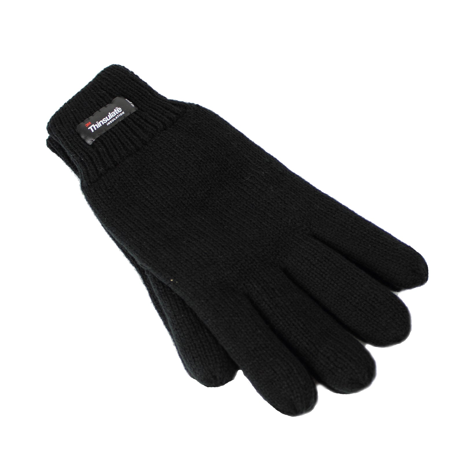 Men's Accessories: Dents 3M THINSULATE Gloves Snow Ski Knitted Polar Fleece Thermal Plain Winter - Black