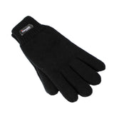 Men's Accessories: Dents 3M THINSULATE Gloves Snow Ski Knitted Polar Fleece Thermal Plain Winter - Black