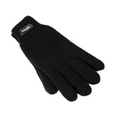 Men's Accessories: Dents 3M THINSULATE Gloves Snow Ski Knitted Polar Fleece Thermal Plain Winter - Black