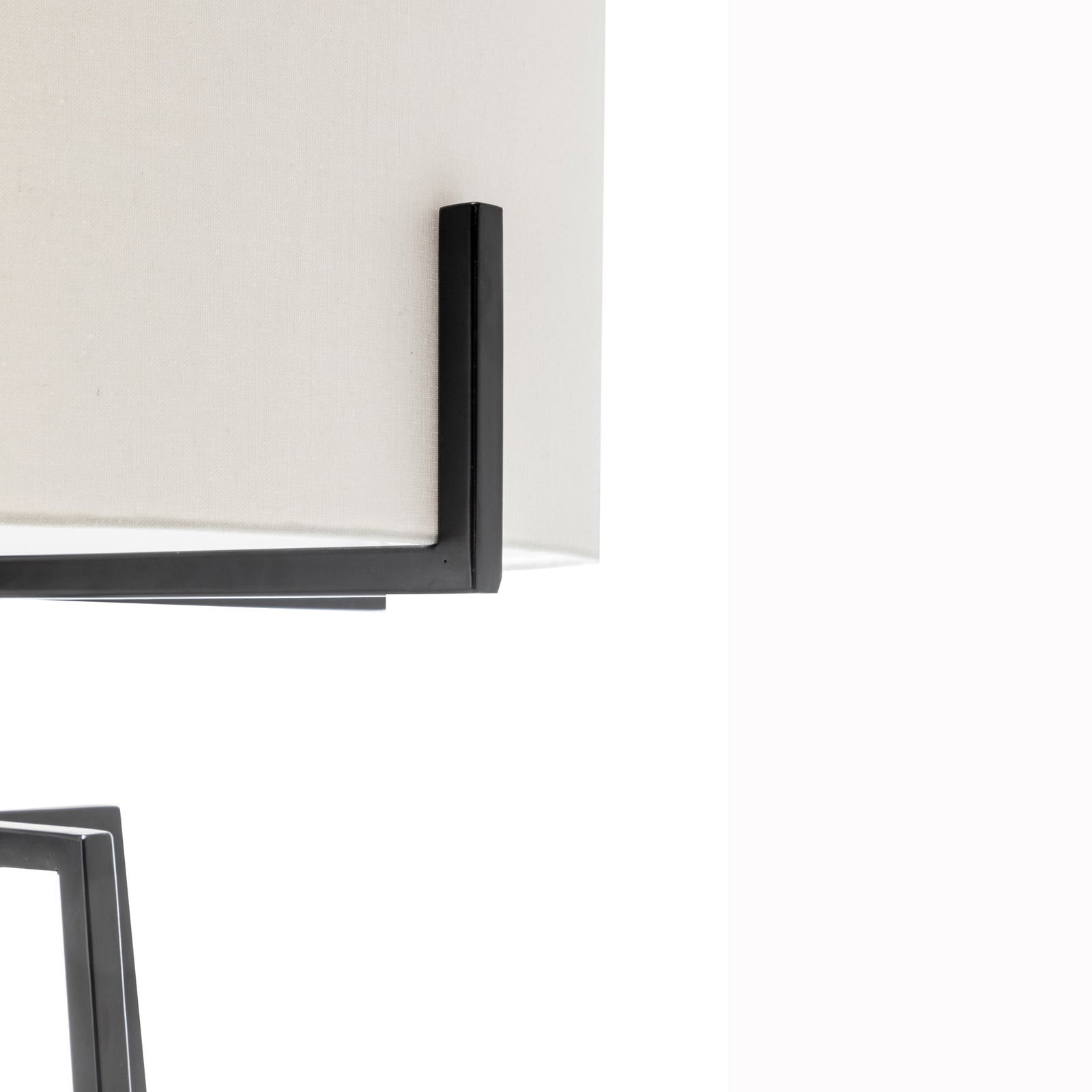 Floor Lamps: Modern Dimmable Floor Lamp w/ Linen Shade Designer Bedroom Lighting - Matte Black