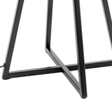 Table Lamps: Modern Scandi Metal Dimmable Table Desk Lamp Light w/ Linen Shade - Matte Black