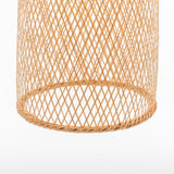 Ceiling Lights: Natural Woven Bamboo Cone Pendant Lamp Hanging Light Bell Shade Boho Tropical