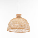 Ceiling Lights: Natural Hand Woven Bamboo Dome Pendant Lamp Hanging Light Rattan Style