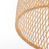 Ceiling Lights: Natural Hand Woven Bamboo Dome Pendant Lamp Hanging Light Rattan Style