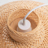 Ceiling Lights: Natural Hand Woven Bamboo Dome Pendant Lamp Hanging Light Rattan Style