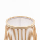 Table Lamps: Natural Woven Bamboo Cylinder Table Lamp Light Shade Boho Tropical Coastal