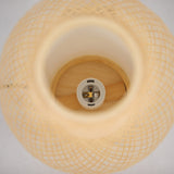 Table Lamps: Natural Woven Bamboo Oval Table Lamp Light Shade Boho Tropical Coastal