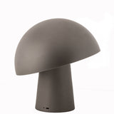 Table Lamps: LED Cordless Mushroom USB Rechargeable Table Lamp Dimming Night Light - Steel Grey