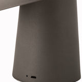 Table Lamps: LED Cordless Mushroom USB Rechargeable Table Lamp Dimming Night Light - Steel Grey
