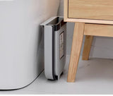Automatic Bins: 2x 9L Kitchen Wall Mounted Foldable Waste Bin Hanging Trash Can - Brown