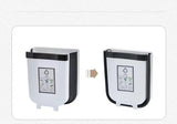 Automatic Bins: 2x 9L Kitchen Wall Mounted Foldable Waste Bin Hanging Trash Can - Brown