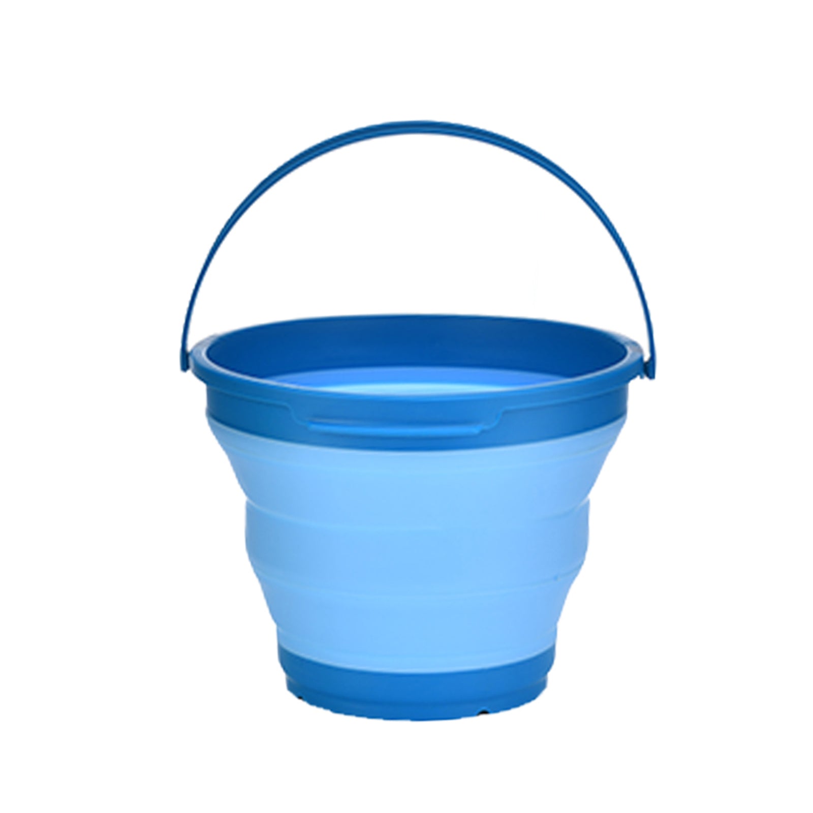 Camp Furniture: 7 Litre Foldable Collapsible Silicone Bucket for Home/Hiking/Camping/Fishing - Blue