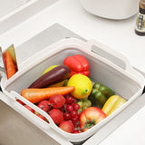 Kitchen Utensils: Collapsible Strainer Foldable Fruit Veggies Wash Colander Travel Storage Basket