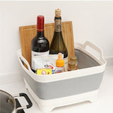 Kitchen Utensils: Collapsible Strainer Foldable Fruit Veggies Wash Colander Travel Storage Basket