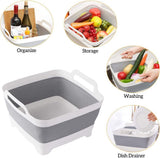 Kitchen Utensils: Collapsible Strainer Foldable Fruit Veggies Wash Colander Travel Storage Basket