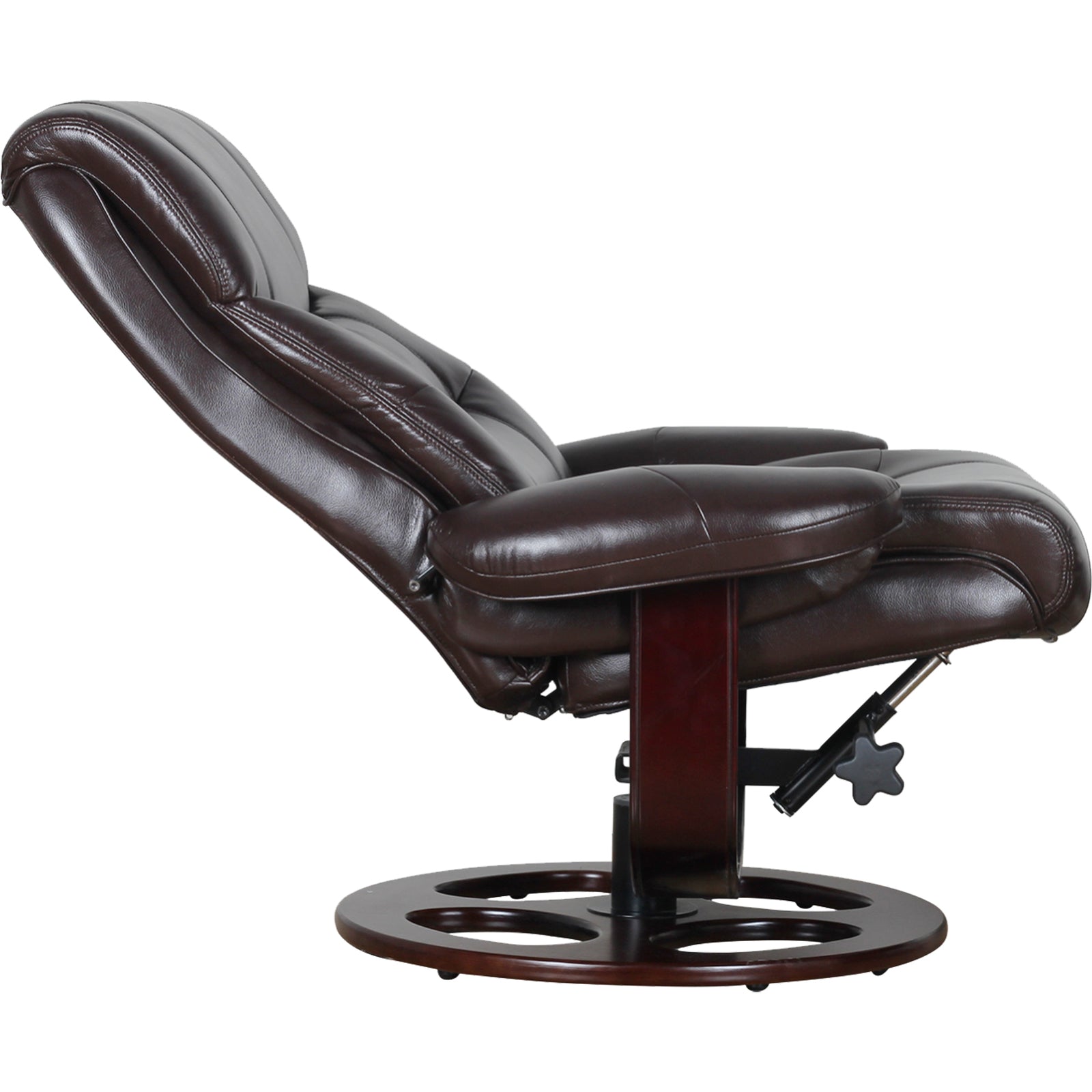 Arm Chairs & Recliners: Julio Faux Leather Premium Reclining Lounge Arm Chair w/ Ottoman Swivel Sofa