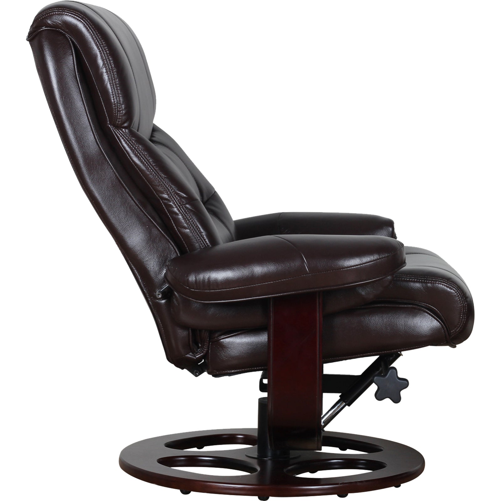 Arm Chairs & Recliners: Julio Faux Leather Premium Reclining Lounge Arm Chair w/ Ottoman Swivel Sofa